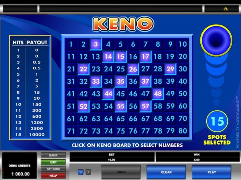 Keno, el juego de lotería milenaria
